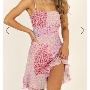Showpo floral mini dress
